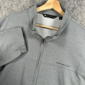Travis Mathew Valley View Jacket Mens 2XL Gray Soft Shell Full Zip Golf
